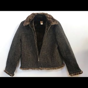 Tsunami Faux Fur- lined Jacket Size L